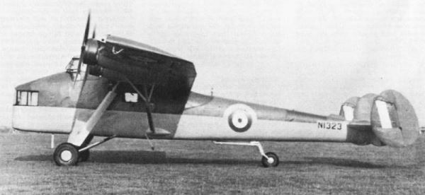 Патрульный самолет Airspeed AS.39 Fleet Shadower (Великобритания)