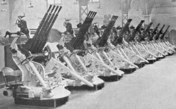 Зенитные пулемётные установки немецкого флота в годы Второй мировой